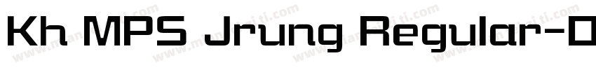 Kh MPS Jrung Regular字体转换